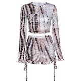 Charyzmat-ic Expressions Tie Dye Biker Shorts 2 Pieces Set