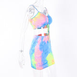 Charyzmat-ic Expressions Tie-dye 2 PC skirt set