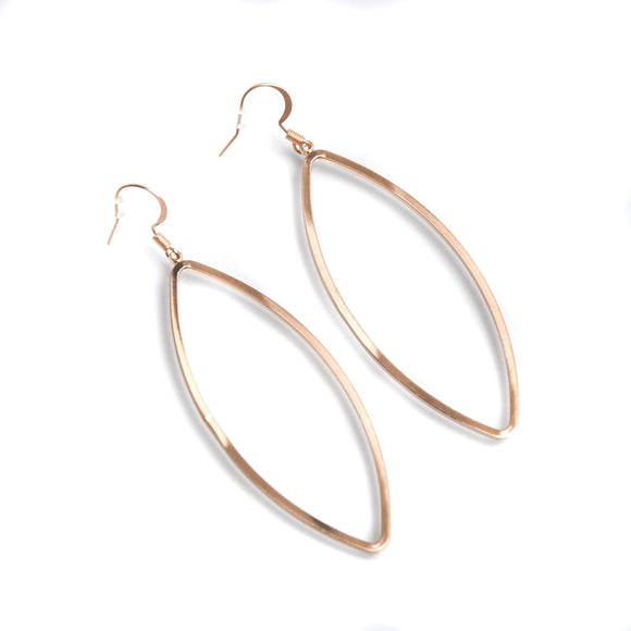 Open Marquise Earring - Gold